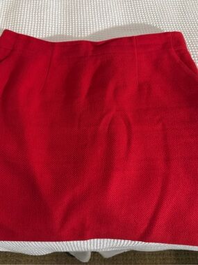 Ann Taylor Red Mini Skirt